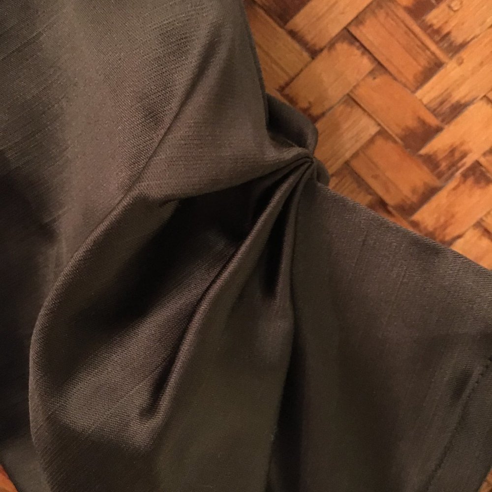 VTG Y2K Whimsigoth le chateau Brown Bolero Jacket 3/4 Sleeve Made in Canada XS - Picture 4 of 5